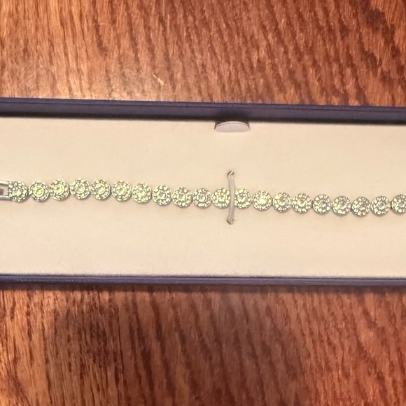 Swarovski Gold-Tone Crystal Bracelet - Picture 1 of 5